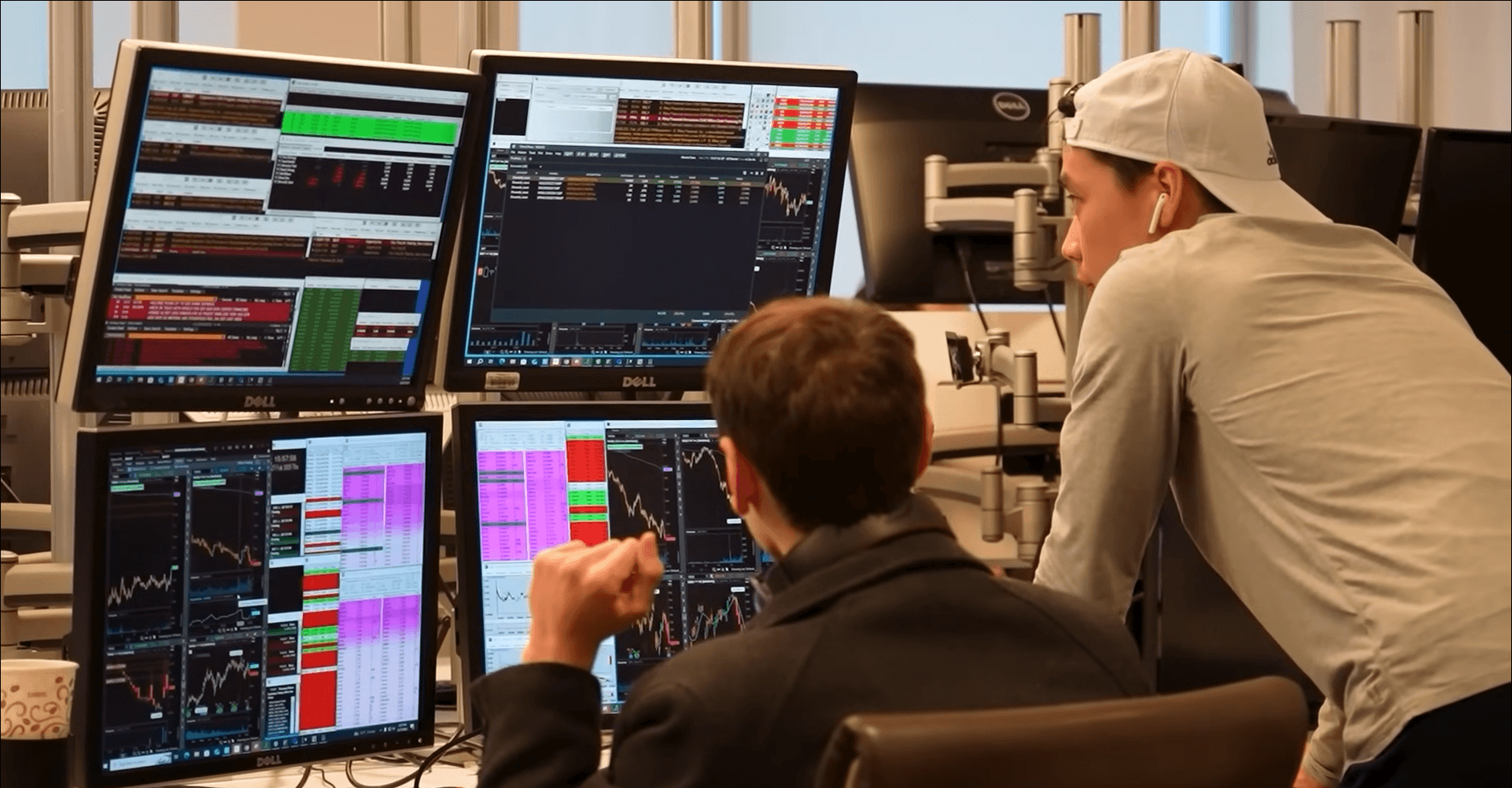 Financial charts background